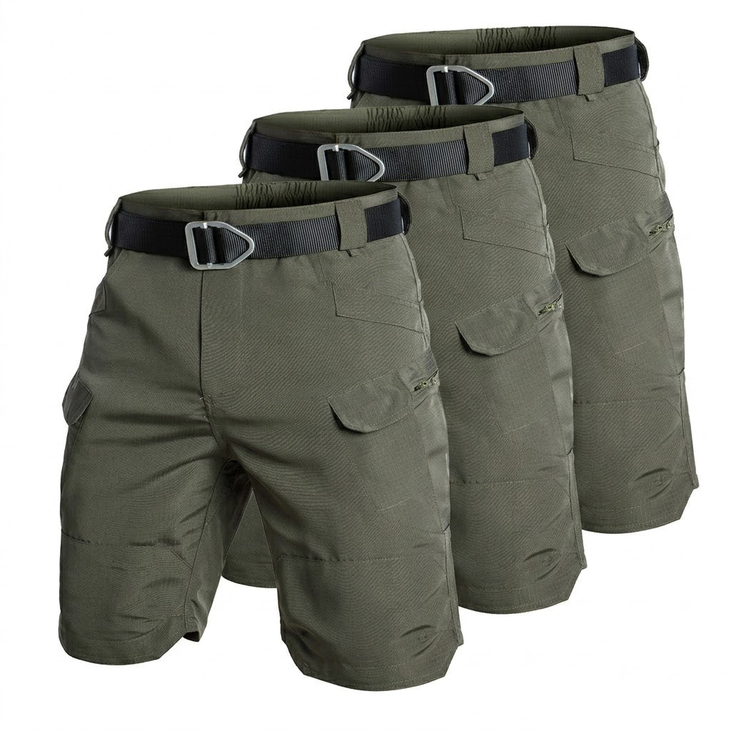 TactixGuard Pro – Pack x3 Bermudas Cargo Técnicas (Ahorro Especial)