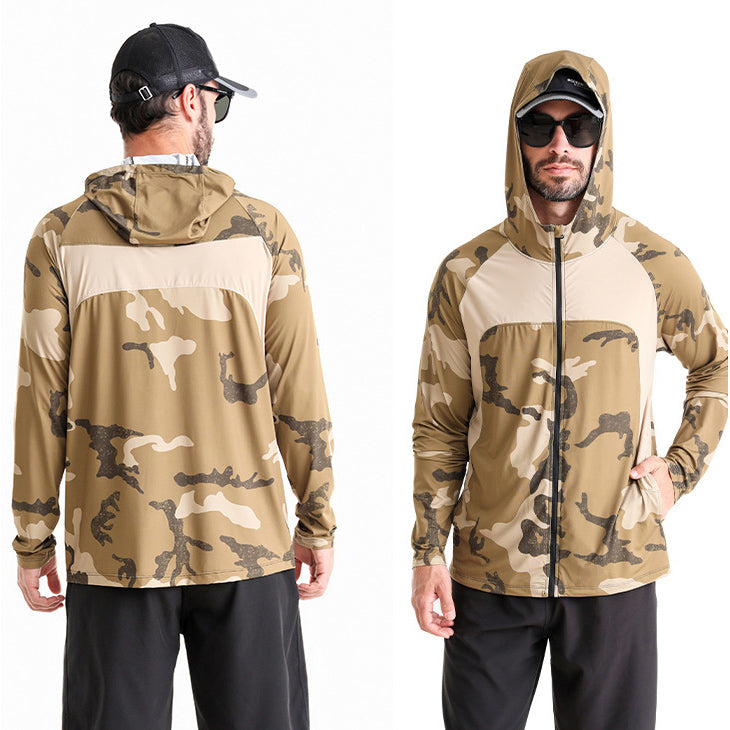 Camisa tecnica para hombre - proteccion UV, secado rapido, pesca