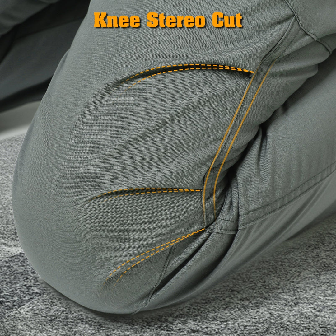 Archon Pantalon cargo tecnico para hombre - repelente al agua, outdoor, Verde
