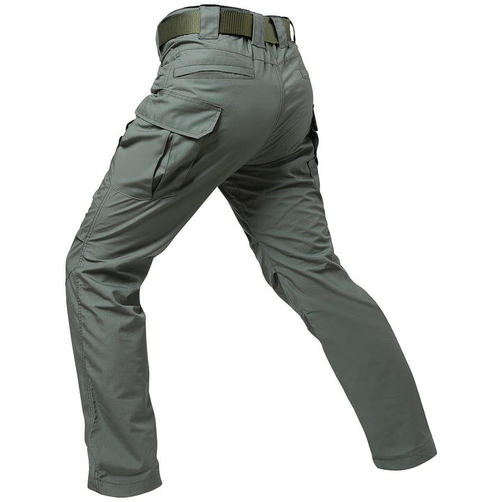 Archon Pantalon cargo tecnico para hombre - repelente al agua, outdoor, Verde