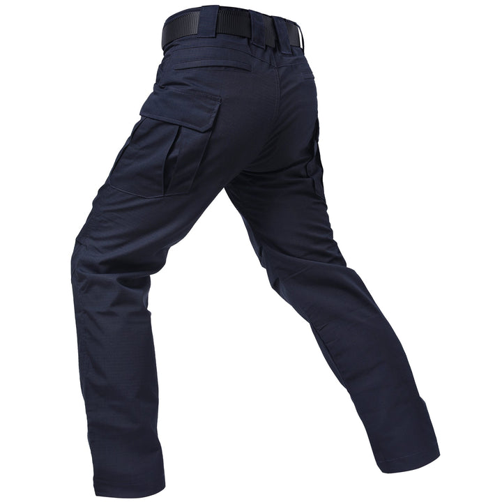 Archon Pantalon cargo tecnico para hombre - repelente al agua, outdoor, Azul marino