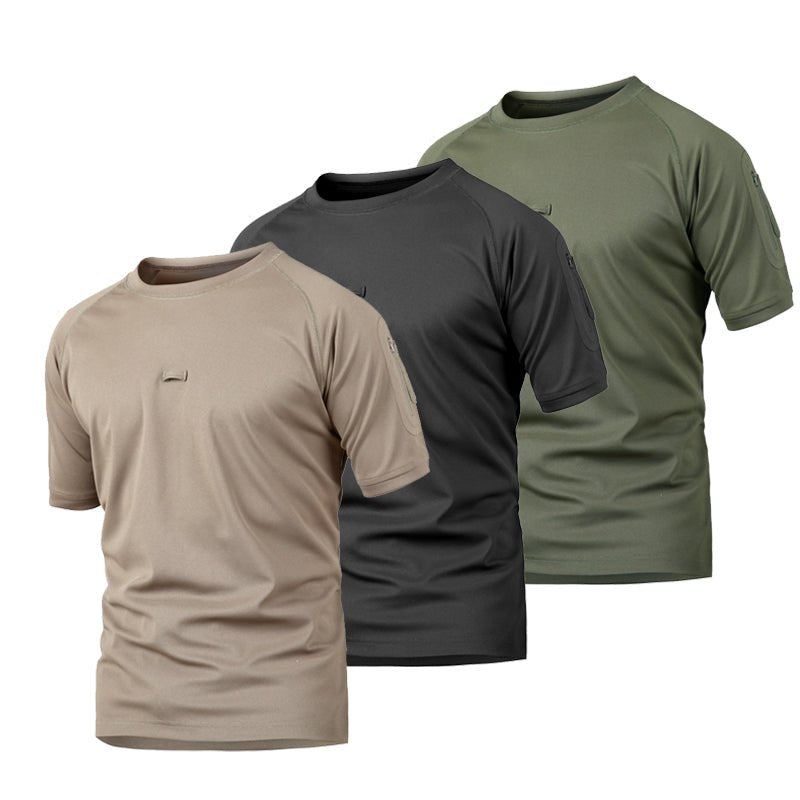 Archon Camisa tecnica para hombre - secado rapido, ligero, Caqui