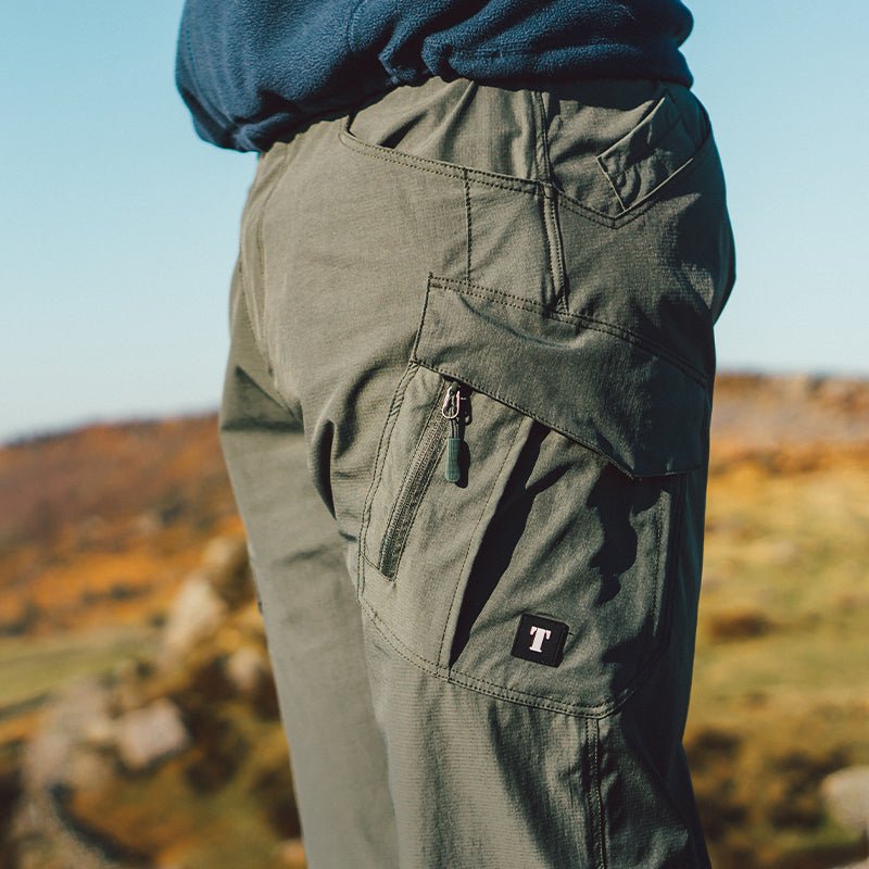 Archon Pantalon cargo tecnico para hombre - secado rapido, elastico, ligero