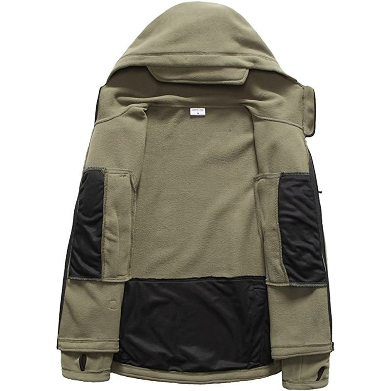 Archon Chaqueta tecnica para hombre - forro polar, con capucha