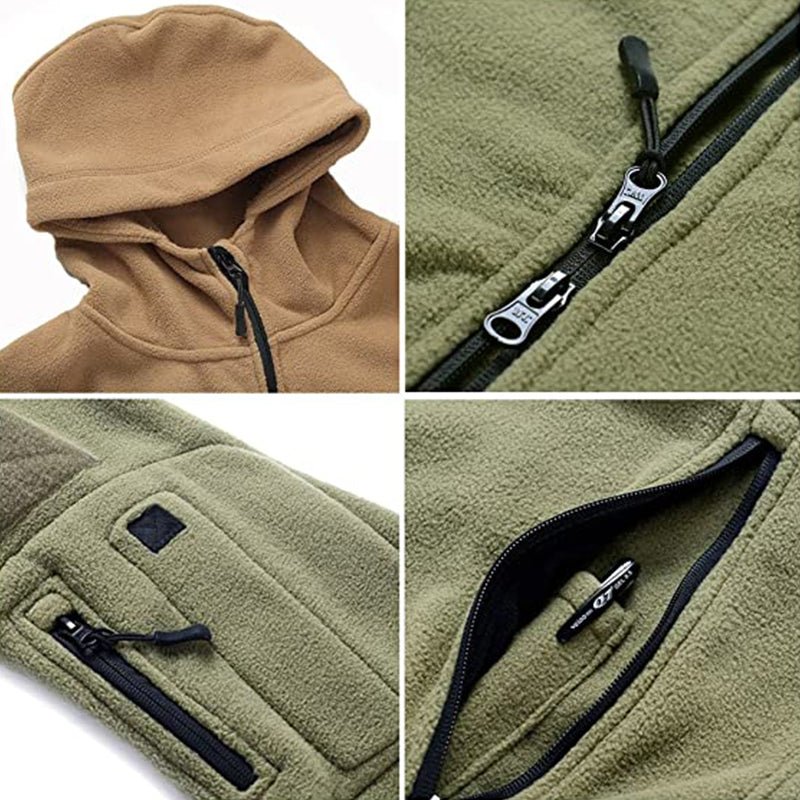 Archon Chaqueta tecnica para hombre - forro polar, con capucha