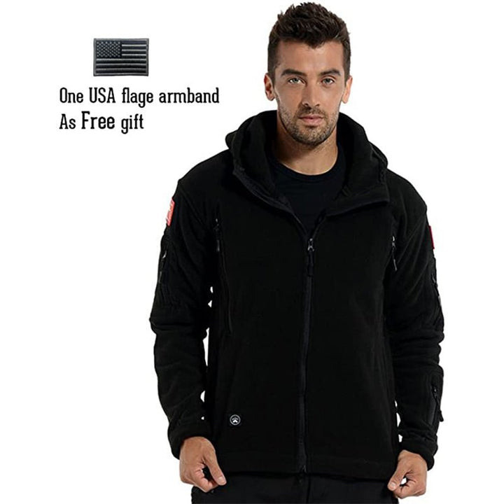 Archon Chaqueta tecnica para hombre - forro polar, con capucha