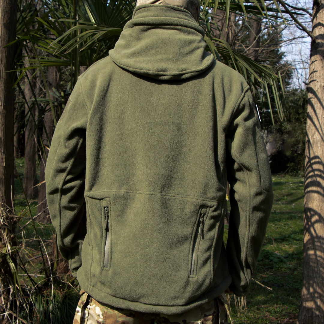 Archon Chaqueta tecnica para hombre - forro polar, con capucha
