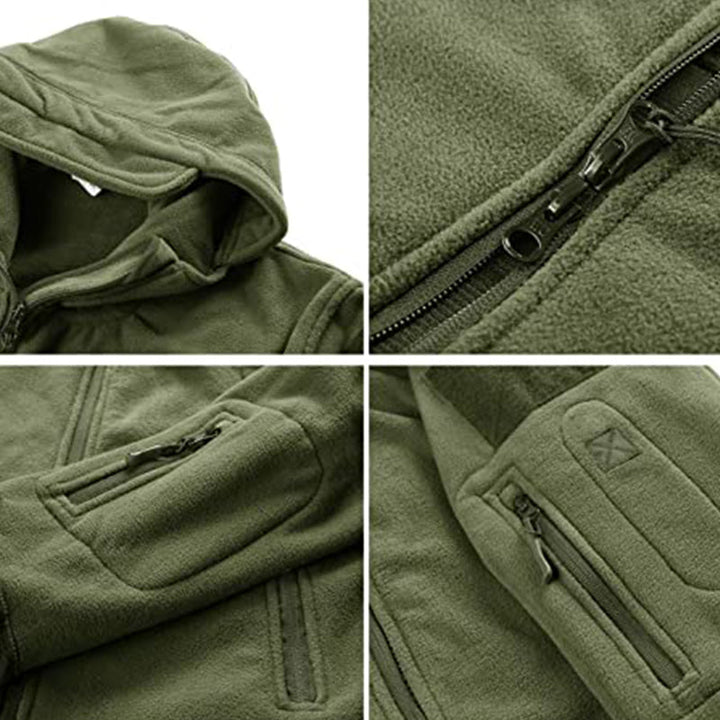 Archon Chaqueta tecnica para hombre - forro polar, con capucha