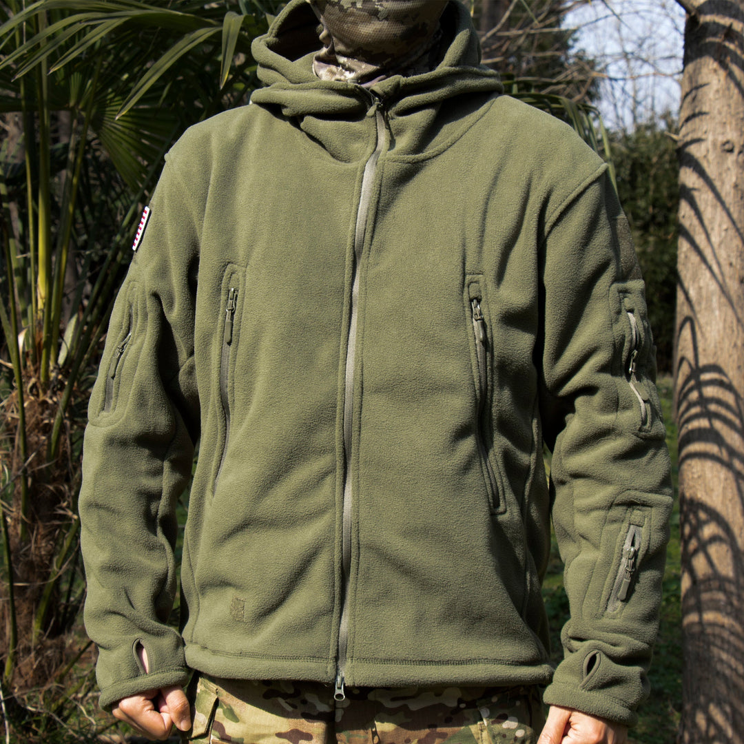 Archon Chaqueta tecnica para hombre - forro polar, con capucha