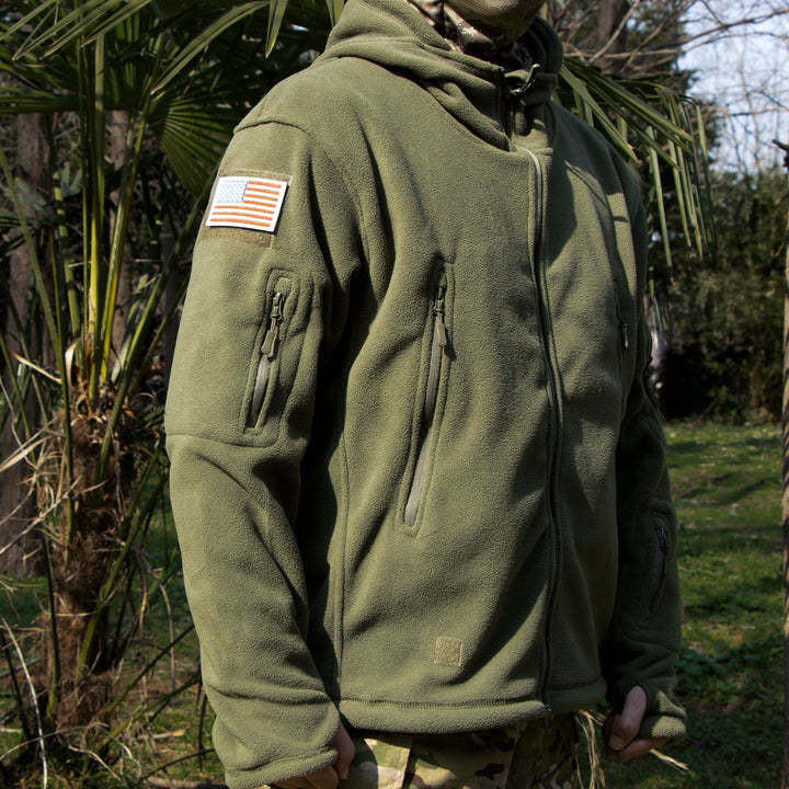 Archon Chaqueta tecnica para hombre - forro polar, con capucha