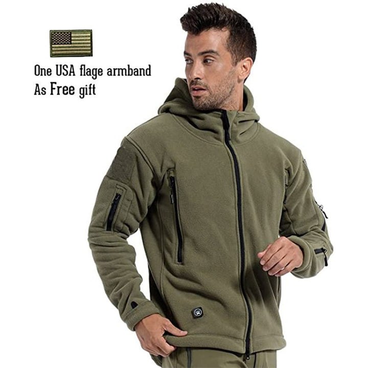 Archon Chaqueta tecnica para hombre - forro polar, con capucha