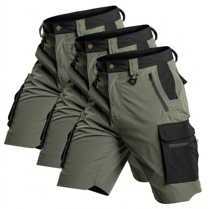 Bermuda cargo tecnica para hombre - secado rapido, repelente al agua, multibolsillo, ligero