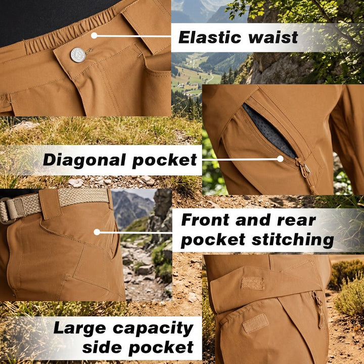 Archon Pantalon cargo tecnico para homTenaz IX9 Quick-Dry – Pantalón Cargo Ligero y Transpirablebre - secado rapido, elastico, ligero