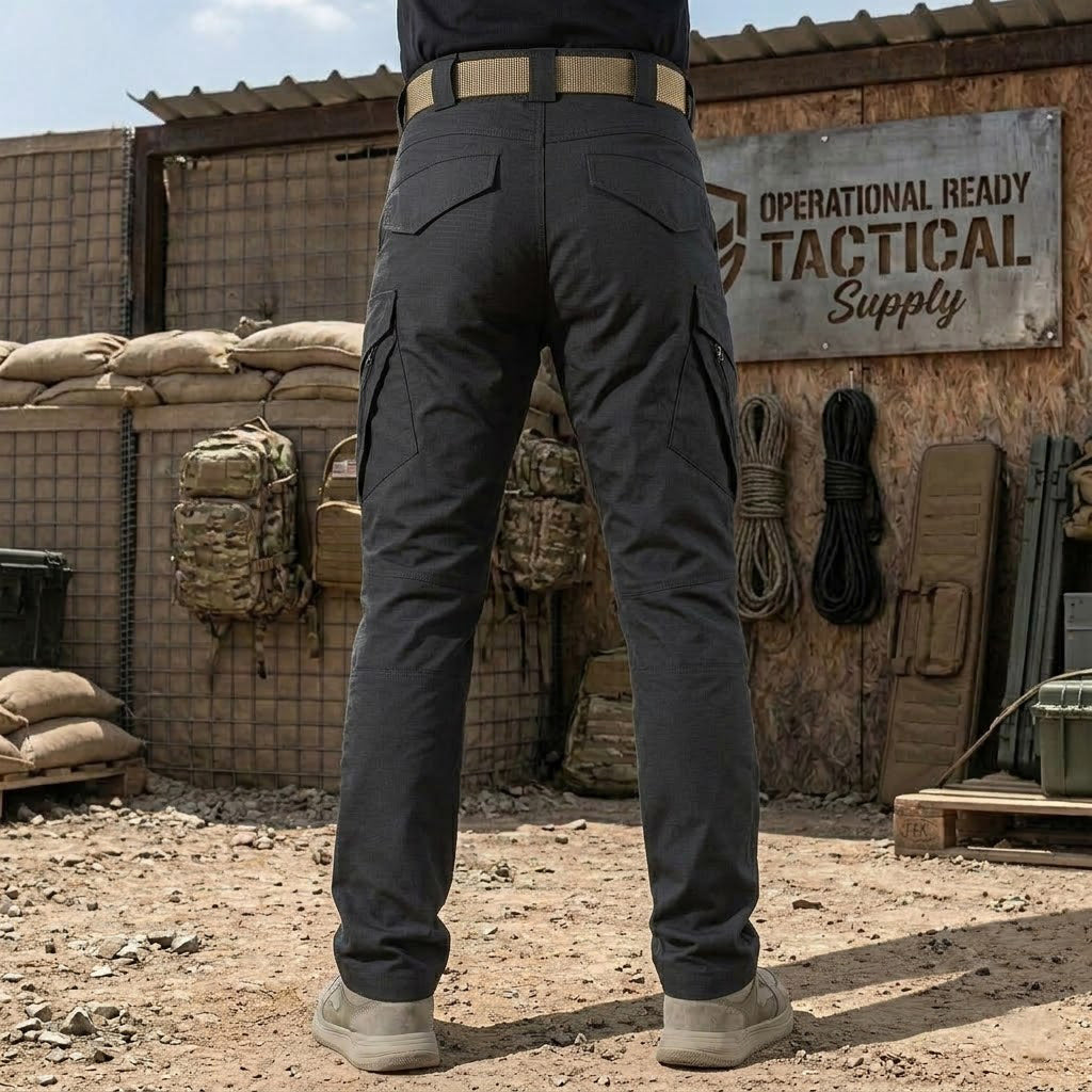 Tenaz Phantom Pro – Pantalón Cargo Elástico Ripstop - Negro