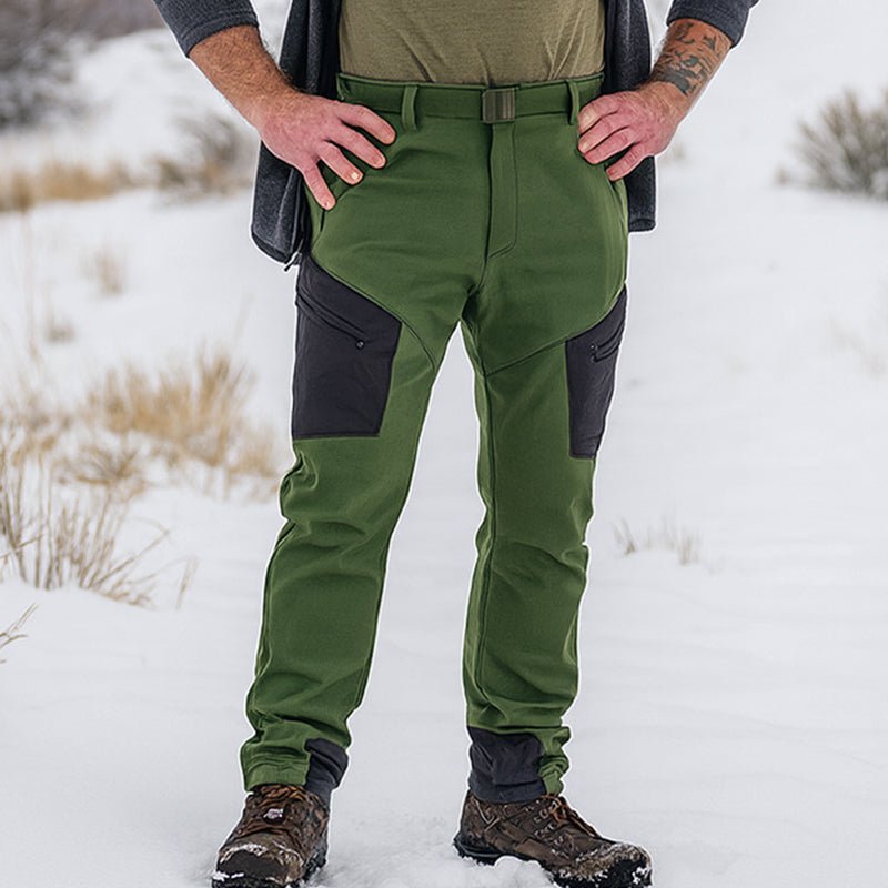 Grampus Pantalon cargo tecnico para hombre - repelente al agua, Verde