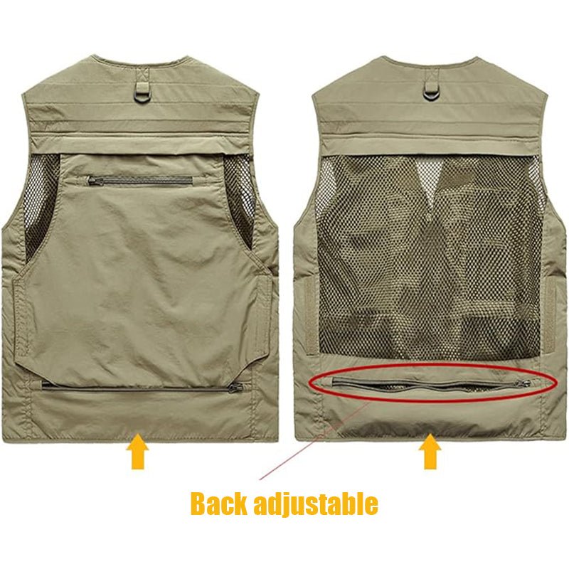 Chaleco utilitario para hombre - ligero, pesca, viaje