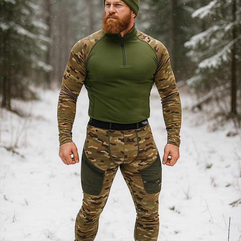 Ropa termica interior para hombre - outdoor, Camuflaje