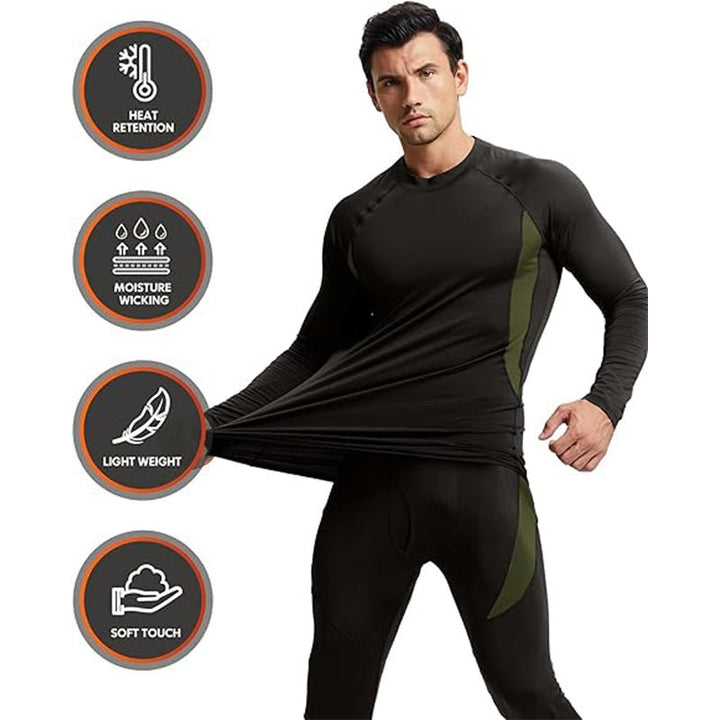 Ropa termica interior para hombre - elastico, termico