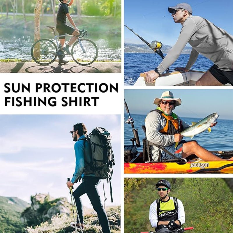 Camisa tecnica para hombre - proteccion UV, secado rapido, elastico, pesca