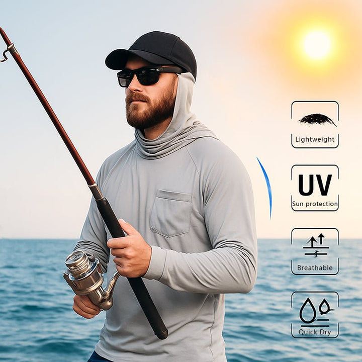 Camisa tecnica para hombre - secado rapido, pesca