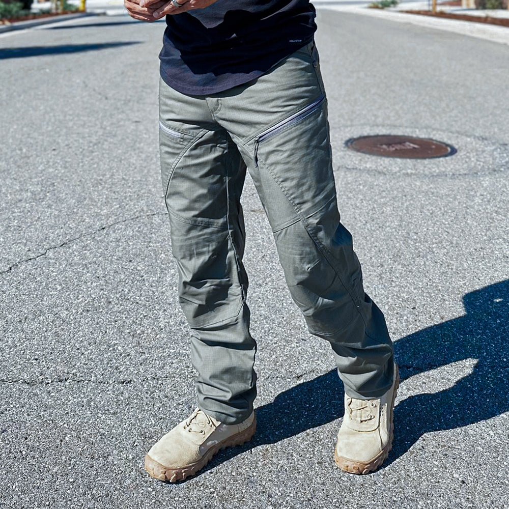 Urban Pro Pantalon cargo tecnico para hombre - elastico, Verde