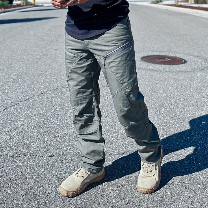 Urban Pro Pantalon cargo tecnico para hombre - elastico, Verde