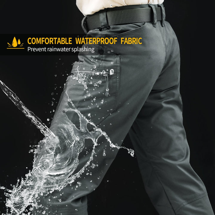 Urban Pro Pantalon cargo tecnico para hombre - elastico, Verde