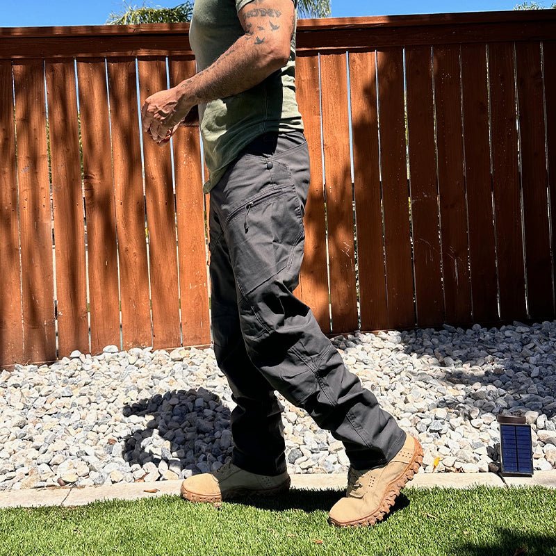 Urban Pro Pantalon cargo tecnico para hombre - elastico, Gris antracita
