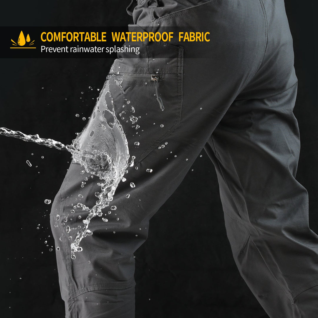 Urban Pro Pantalon cargo tecnico para hombre - elastico, Gris antracita