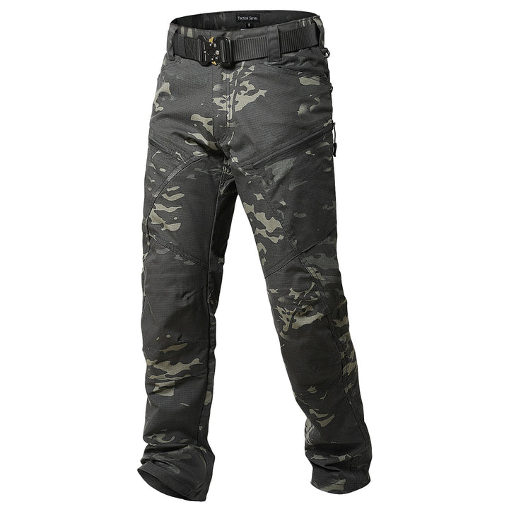 Urban Pro Pantalon cargo tecnico para hombre - elastico, Camuflaje