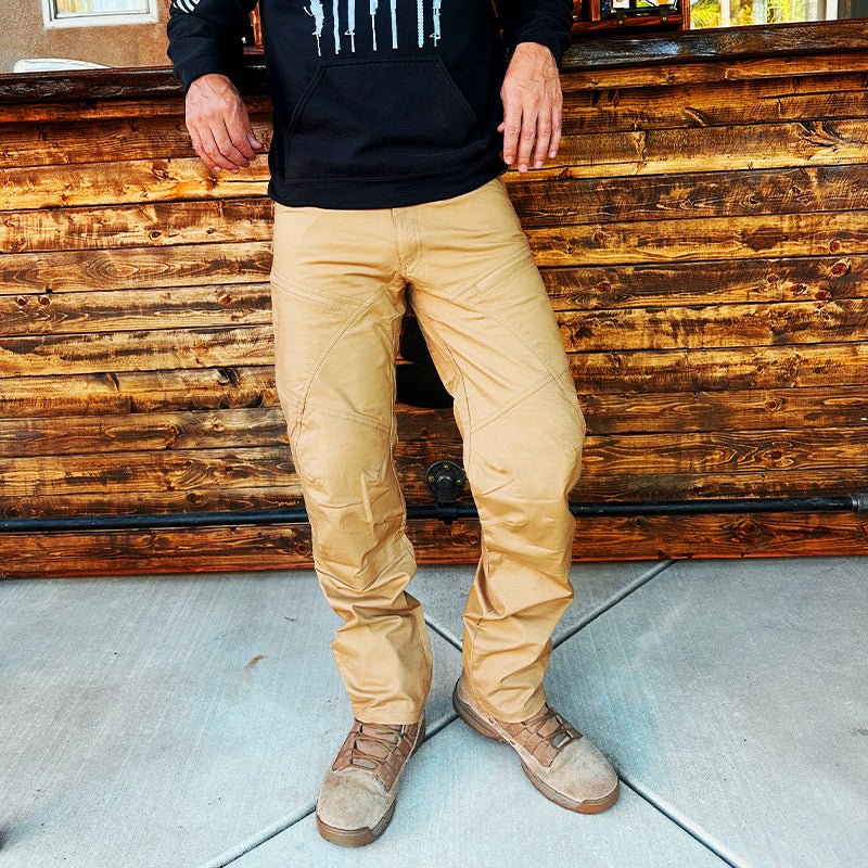 Urban Pro Pantalon cargo tecnico para hombre - elastico, Marron