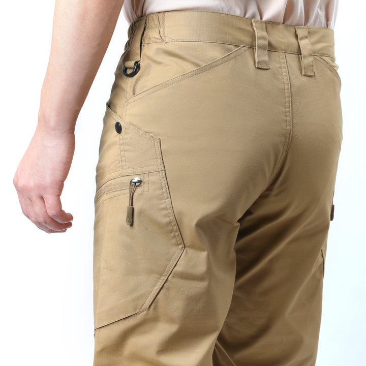 Urban Pro Pantalon cargo tecnico para hombre - elastico, Marron