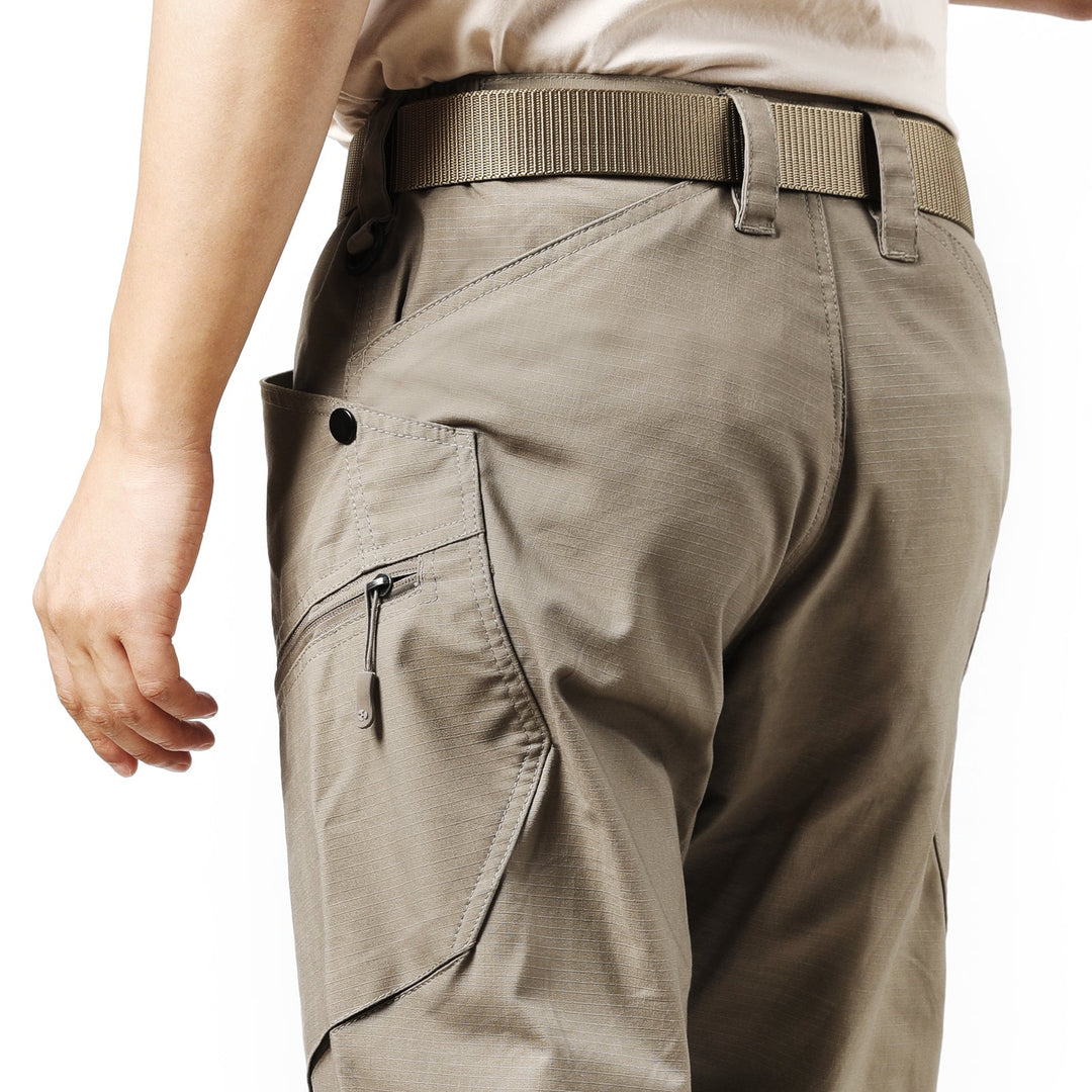 Urban Pro Pantalon cargo tecnico para hombre - elastico, Caqui
