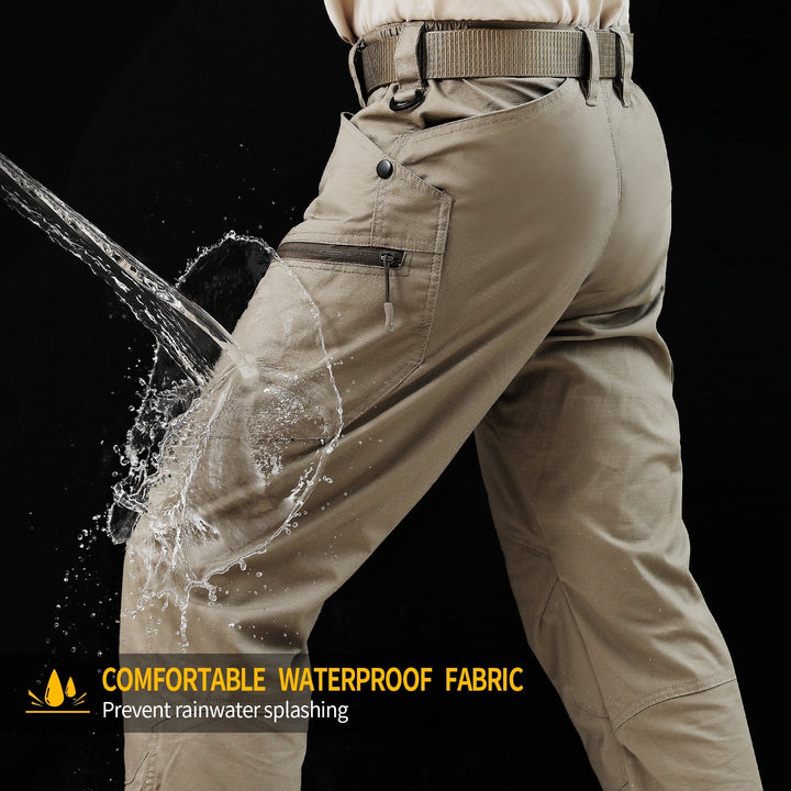Urban Pro Pantalon cargo tecnico para hombre - elastico, Caqui